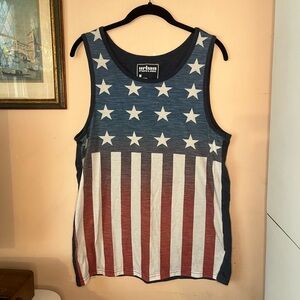 Urban Pipeline American flag mens tank top